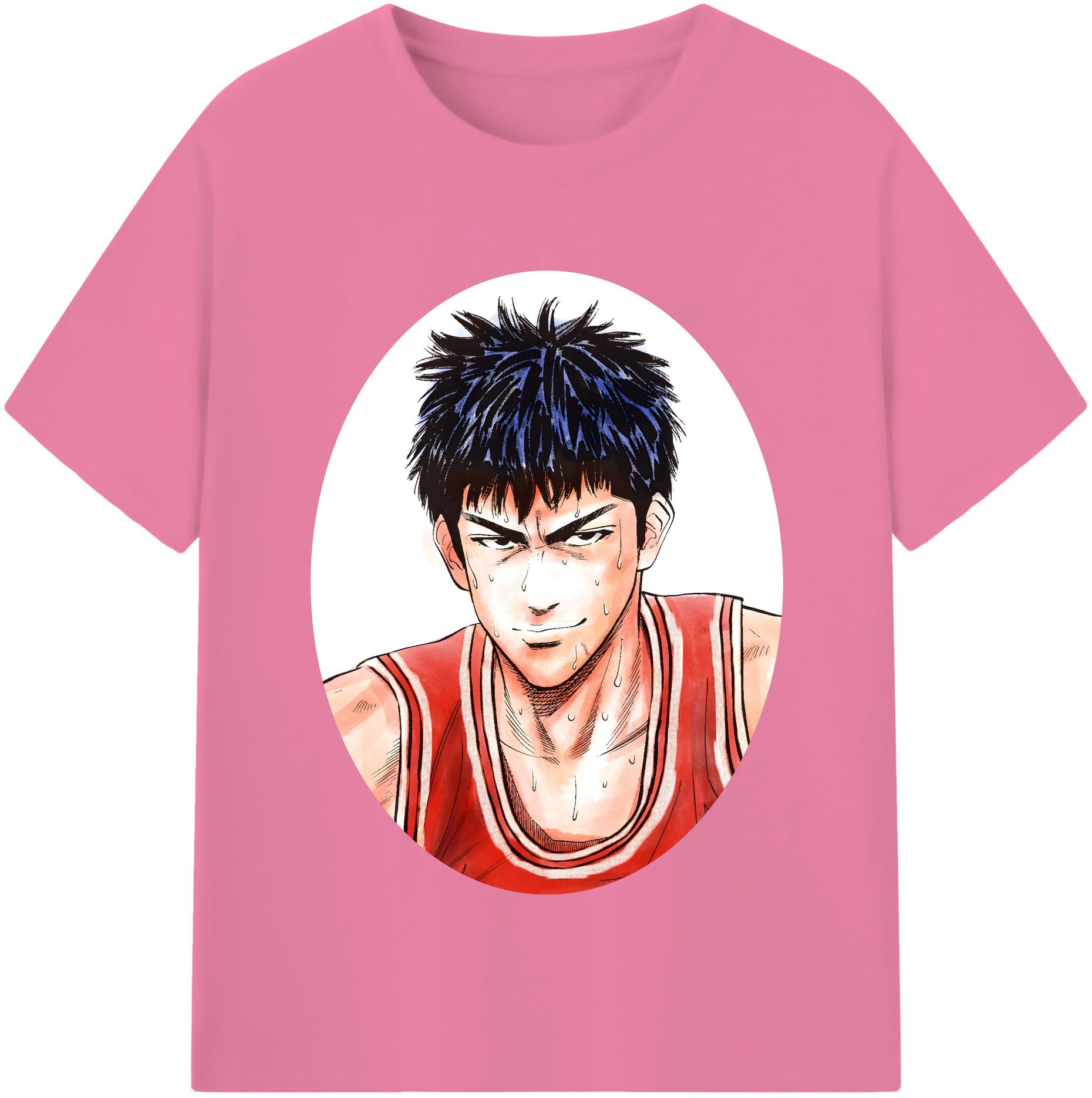 SLAM DUNK／スラムダンク 綿100％半袖Tシャツ（フロントプリント）